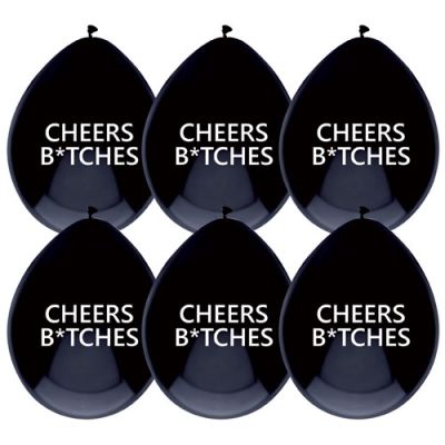Ballonnen ’Cheers bitches’ (Ø30cm, 6st)