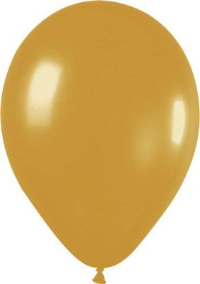 Ballonnen Metallic goud (Ø30cm, 50st)