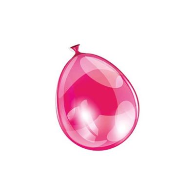 Ballonnen neon roze (Ø25cm, 10st)