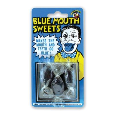 Blauwe mond snoepjes (3st)