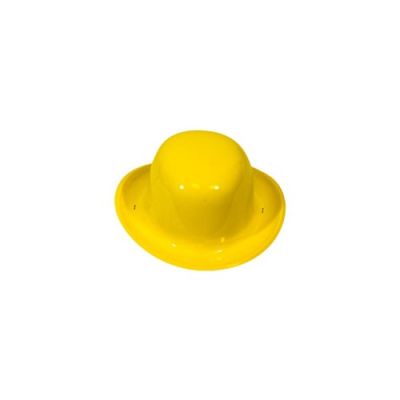 Bolhoed mini geel plastic