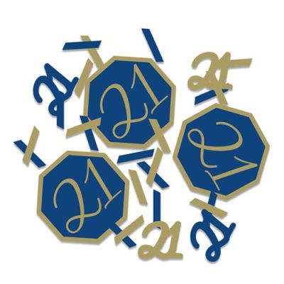 Confetti navy&gold ’21’ (14g)