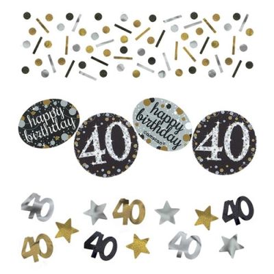 Confetti sparkling gold ’40’ (34gr)