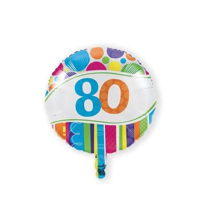 Folieballon bright&bold ’80’ (Ø45cm)