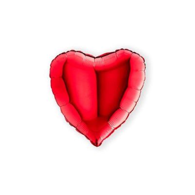 Folieballon hart rood (46cm)