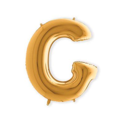Folieballon letter ’G’ goud (100cm)