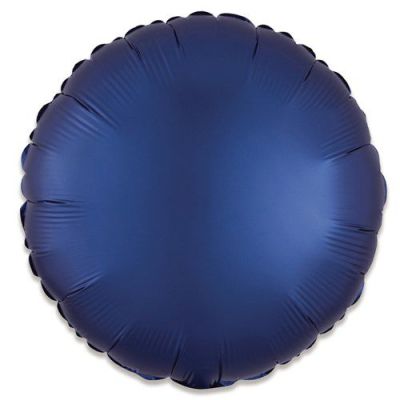 Folieballon rond satin navyblauw (43cm)
