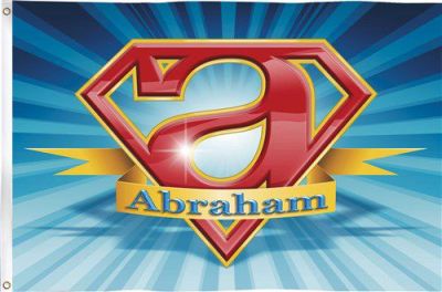 Gevelvlag ’Abraham gezien’ (90x60cm)