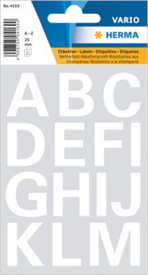Letters A-Z (25mm, hoog)