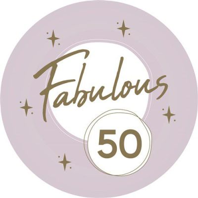 Plates ’Fabulous 50’ (23cm, 8pcs)