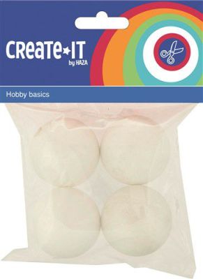 Polystyreen bollen groot Create-it (4st)
