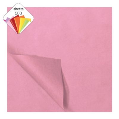 Zijdevloei papier baby roze (50x70cm,500 vel)