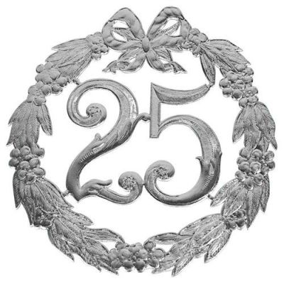 Chiffre anniversaire ’25’ (24cm)