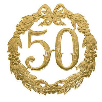 Chiffre anniversaire ’50’ (24cm)