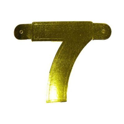 Bannière chiffre ’7’ or