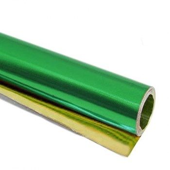 Papier métallique vert/or (50x80cm, 20pcs)