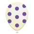 Ballons à pois violets Ø30cm 6pcs