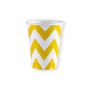 Gobelet zigzag yellow (266ml, 8pcs) Gobelet zigzag yellow (266ml, 8pcs)