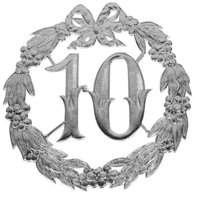 Anniversary number ’10’ (24cm)
