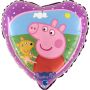 Ballon alluminium Peppa pig hart (Ø45cm) Ballon alluminium Peppa pig hart (Ø45cm)