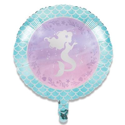 Ballon en aluminium mermaid shine (Ø45cm)