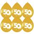 ballonnen 50 jaar goud 30cm 6st