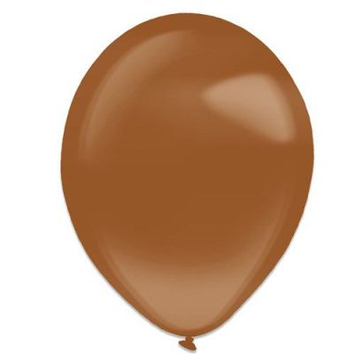 Ballonnen chocolade bruin crystal (Ø28cm, 50st)