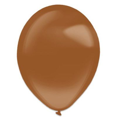 Ballonnen chocolade bruin crystal (Ø35cm, 50st)