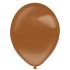 ballonnen chocolade bruin crystal 35cm 50st