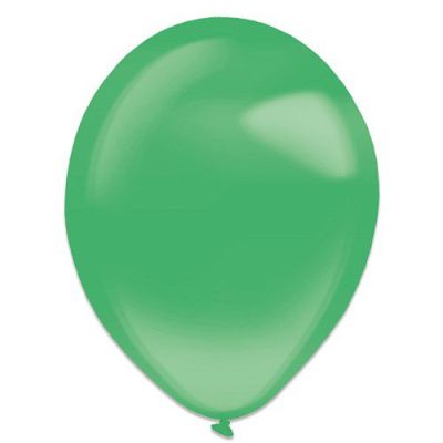 Ballonnen festive groen crystal (Ø35cm, 50st)