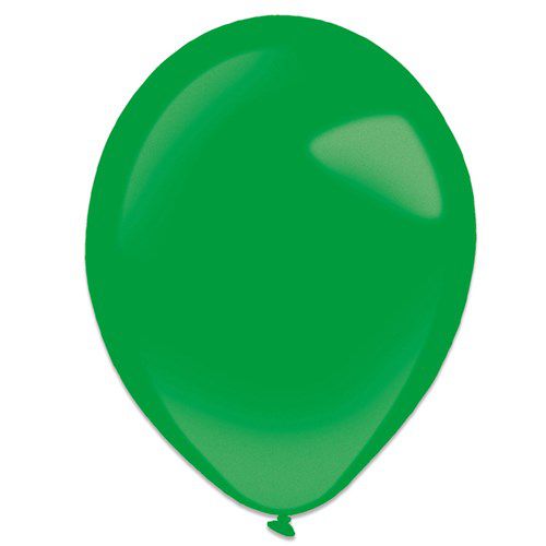 ballonnen festive groen metallic 35cm 50st