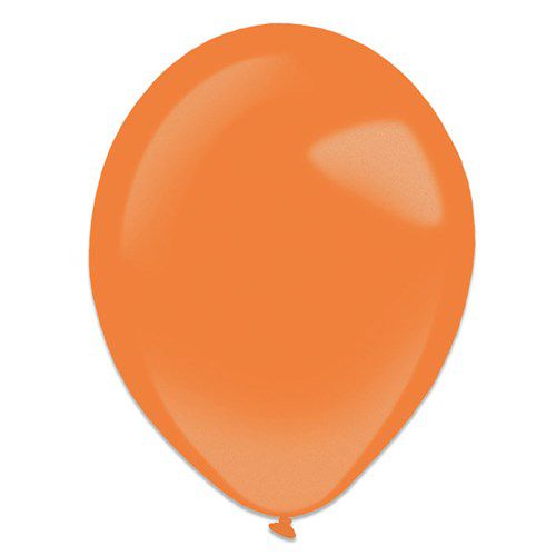 ballonnen mandarijn metallic 13cm100st