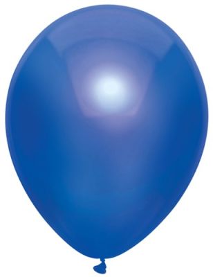 Ballons métalliques bleu foncé (Ø30cm, 100pcs)