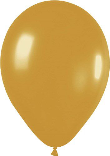 ballonnen metallic goud 30cm 50st