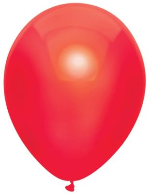 Ballonnen Metallic rood (Ø30cm, 100st)