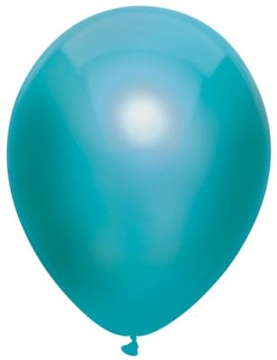 Ballons bleu sarcelle métallique (Ø30cm, 10pcs)
