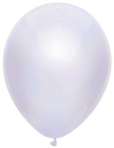 ballonnen metallic wit 125cm 100st
