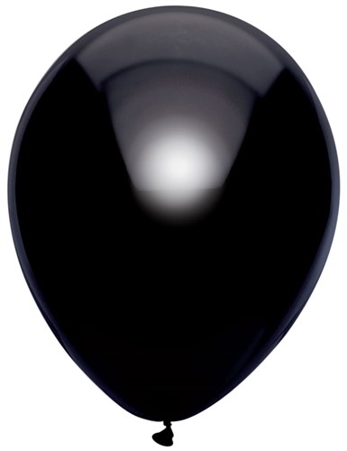 ballonnen metallic zwart 30cm 100st