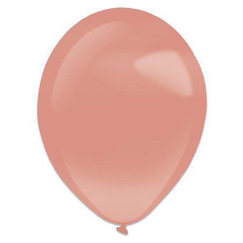 ballonnen rosgoud pearl 28cm 50st