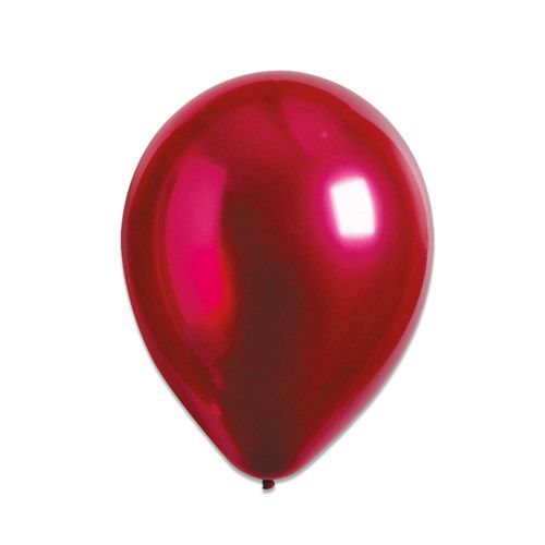 ballonnen satijn granaatappel rood 12cm100st