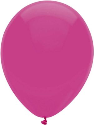 Ballonnen uni hot pink (Ø30cm, 10st)