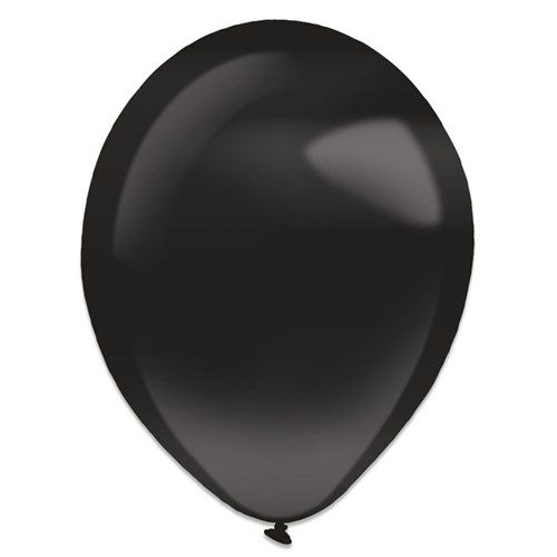 ballonnen zwart pearl 28cm 50st