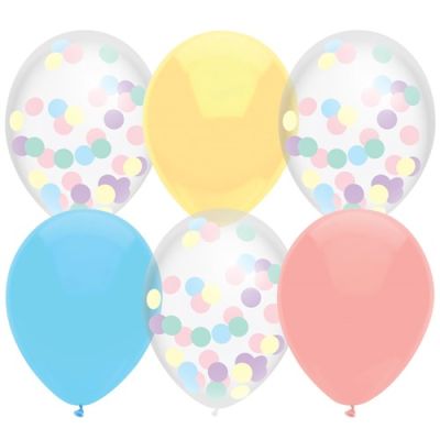 Balloons perfect pastels (Ø30cm, 6pcs)