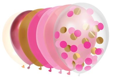 Balloons princess pink (Ø30cm, 10pcs)
