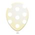 Balloons with dots white Ø30cm 6pcs