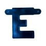 Bannerletter ’E’ blauw