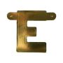 Bannerletter ’E’ goud