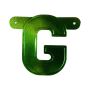 Bannerletter ’G’ groen