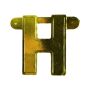 Bannerletter ’H’ goud