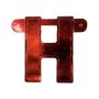 Bannerletter ’H’ rood